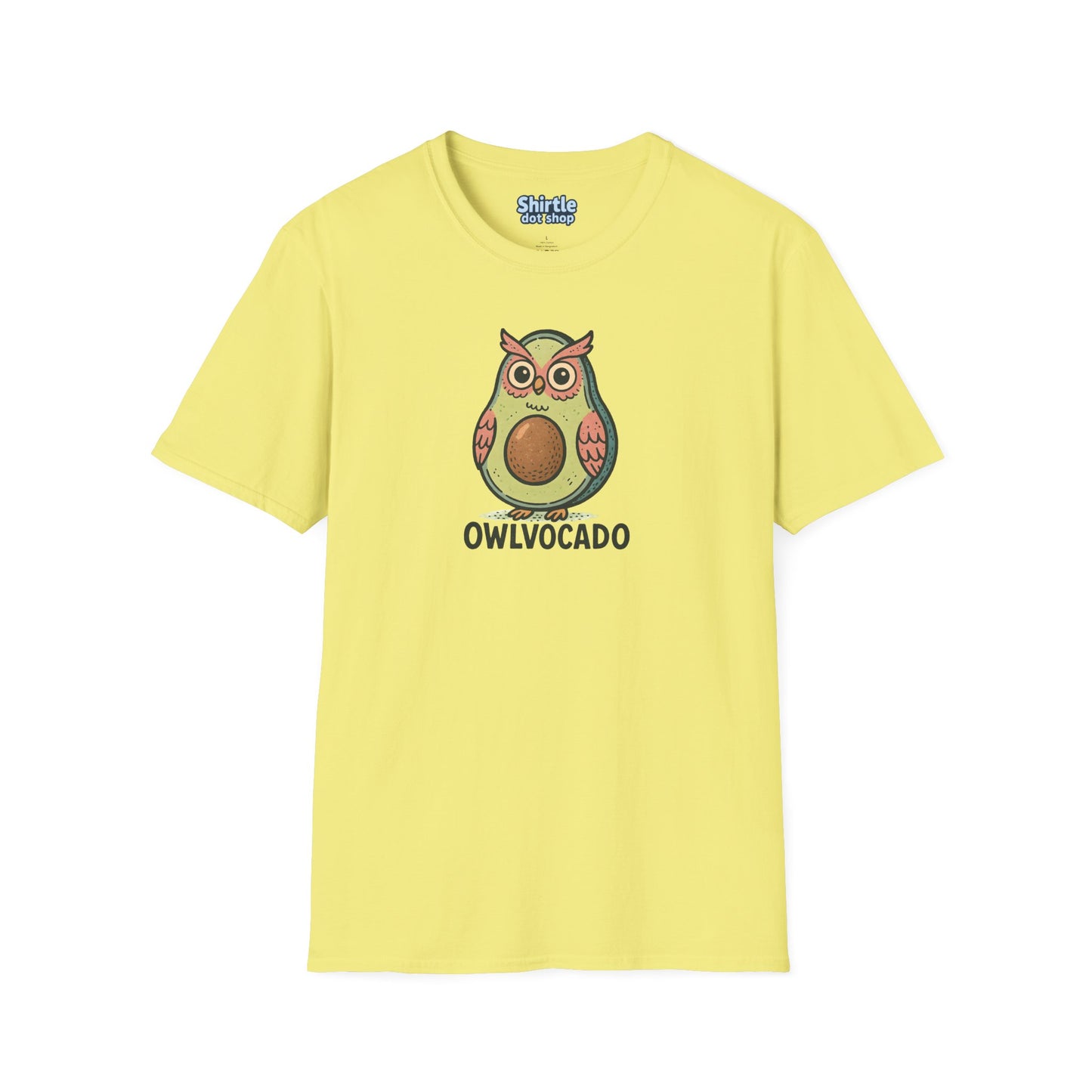 Owlvocado T-shirt*Flat*Cornsilk