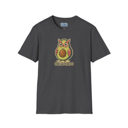 Owlvocado T-shirt*Flat*Dark Heather