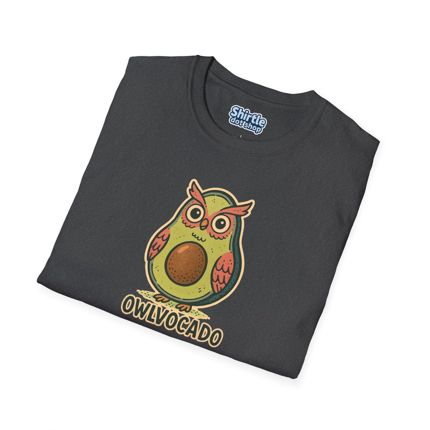 Owlvocado T-shirt*Folded*Dark Heather