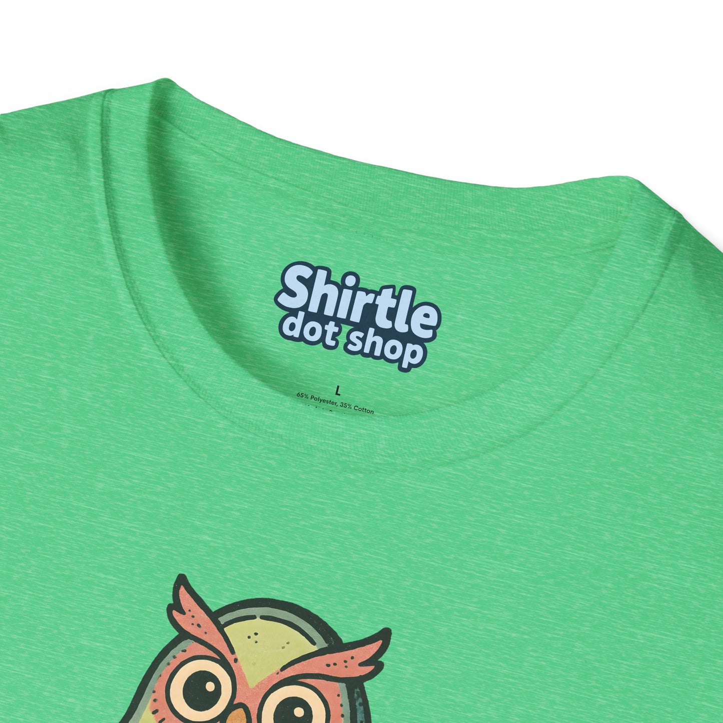 Owlvocado T-shirt*Tag*Heather Irish Green