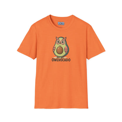 Owlvocado T-shirt*Flat*Heather Orange