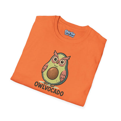 Owlvocado T-shirt*Folded*Heather Orange