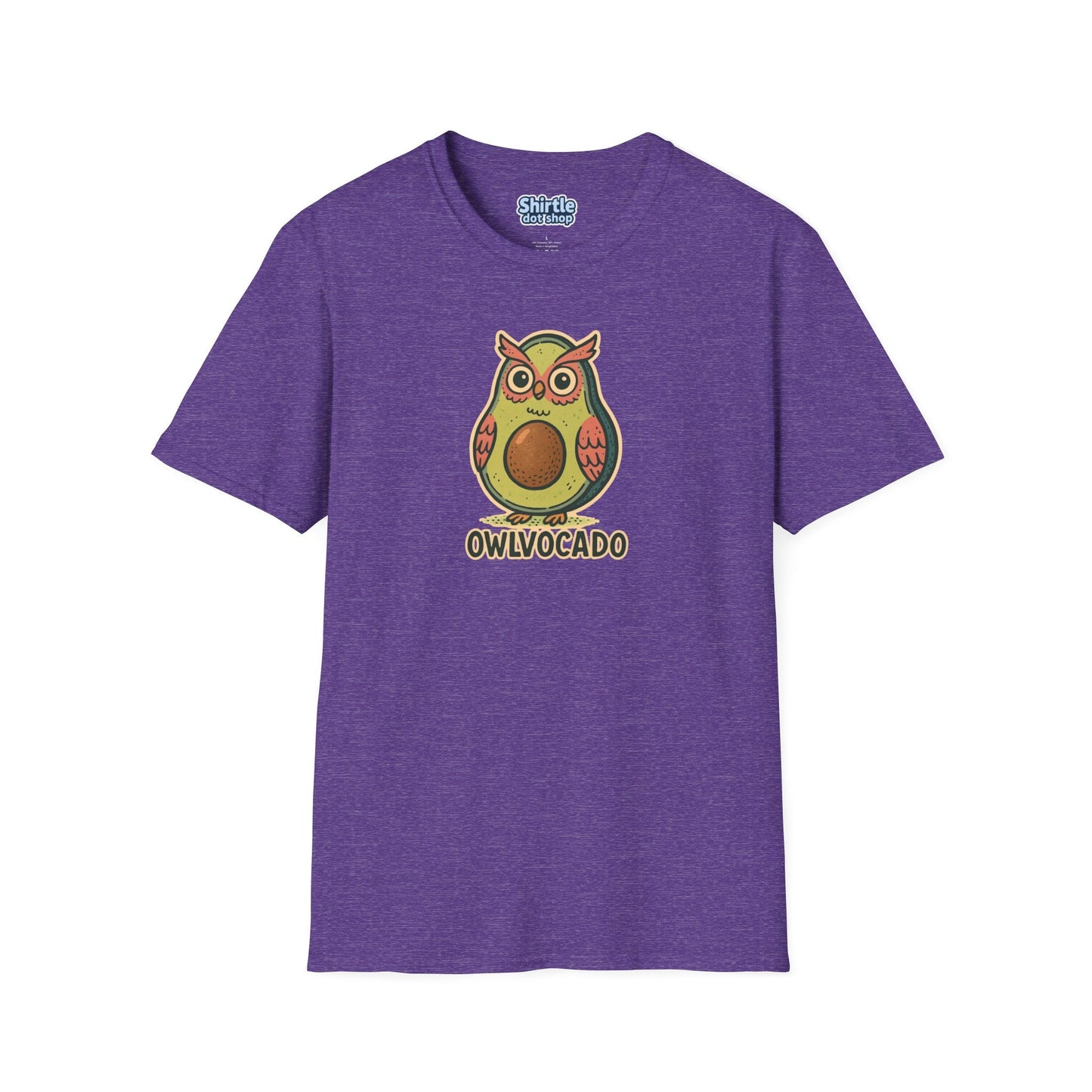 Owlvocado T-shirt*Flat*Heather Purple