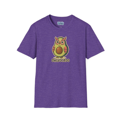 Owlvocado T-shirt*Flat*Heather Purple