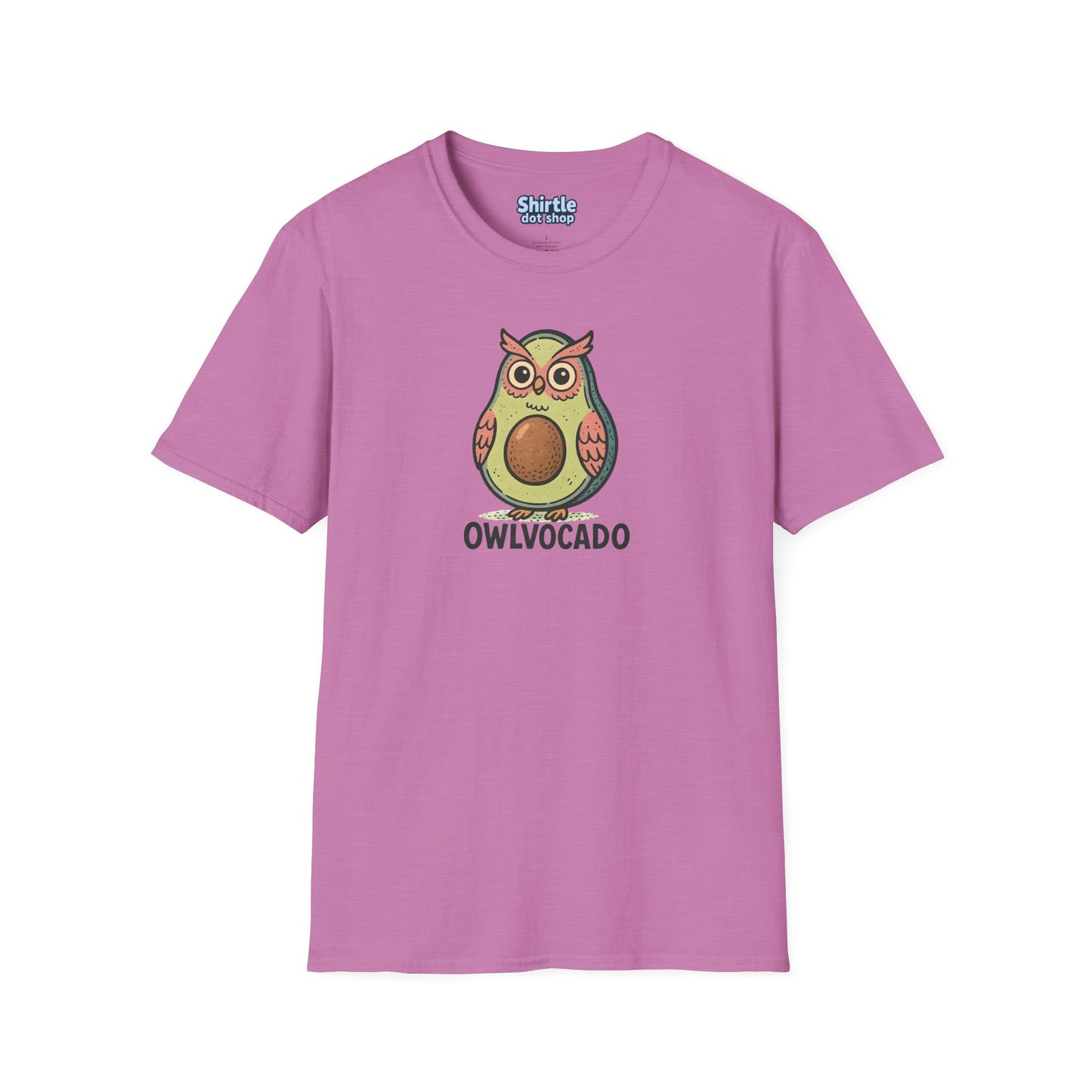Owlvocado T-shirt*Flat*Heather Radiant Orchid