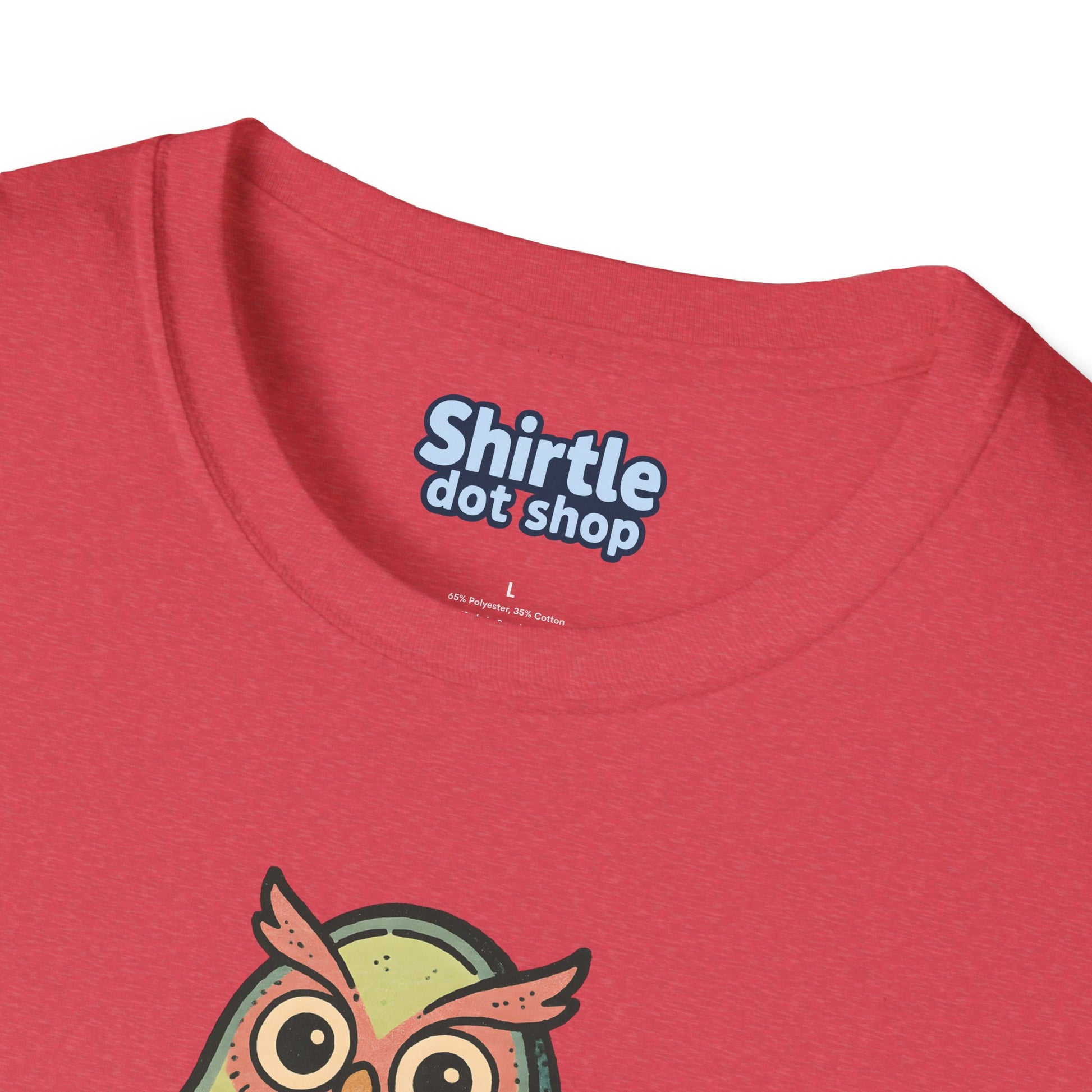 Owlvocado T-shirt*Tag*Heather Red