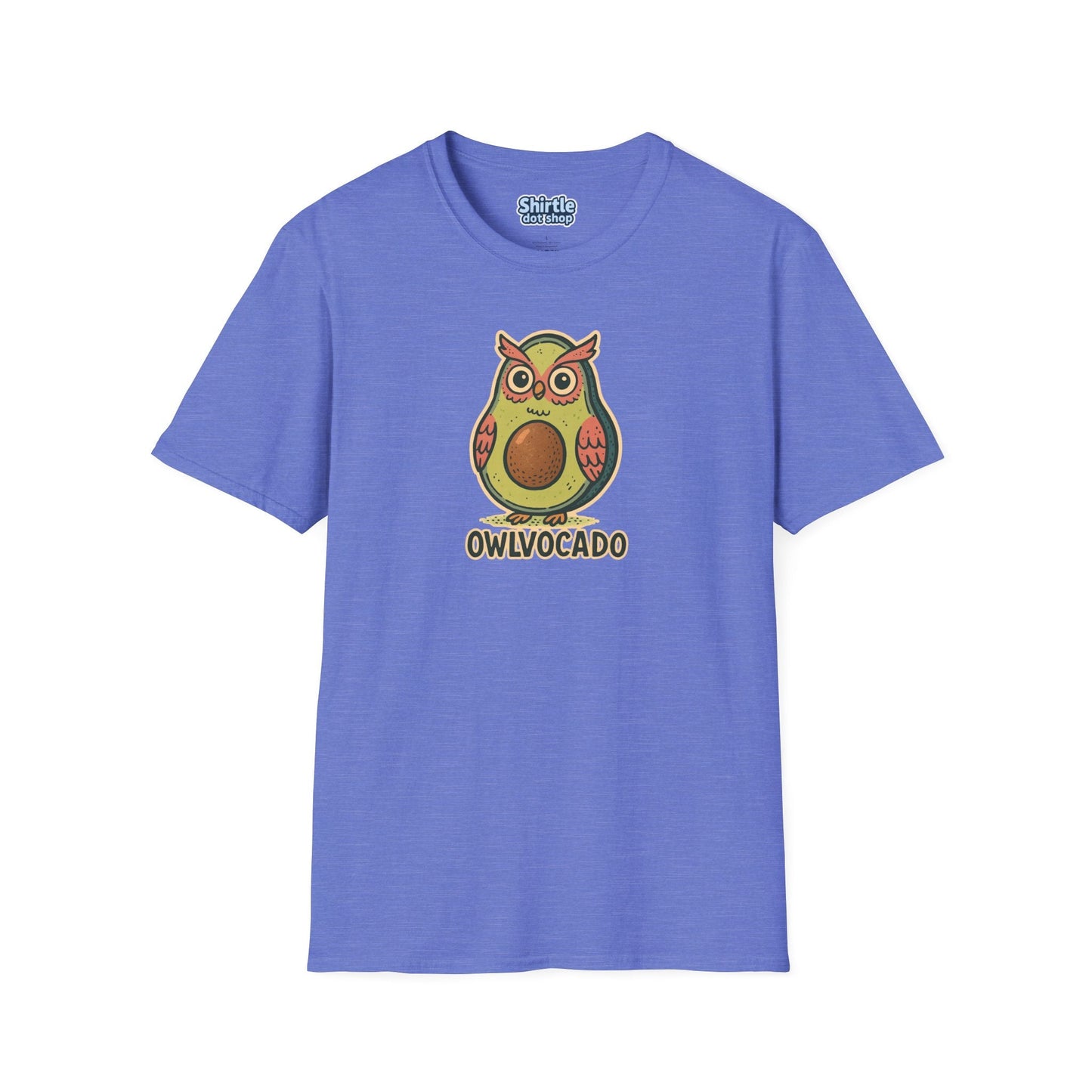 Owlvocado T-shirt*Flat*Heather Royal