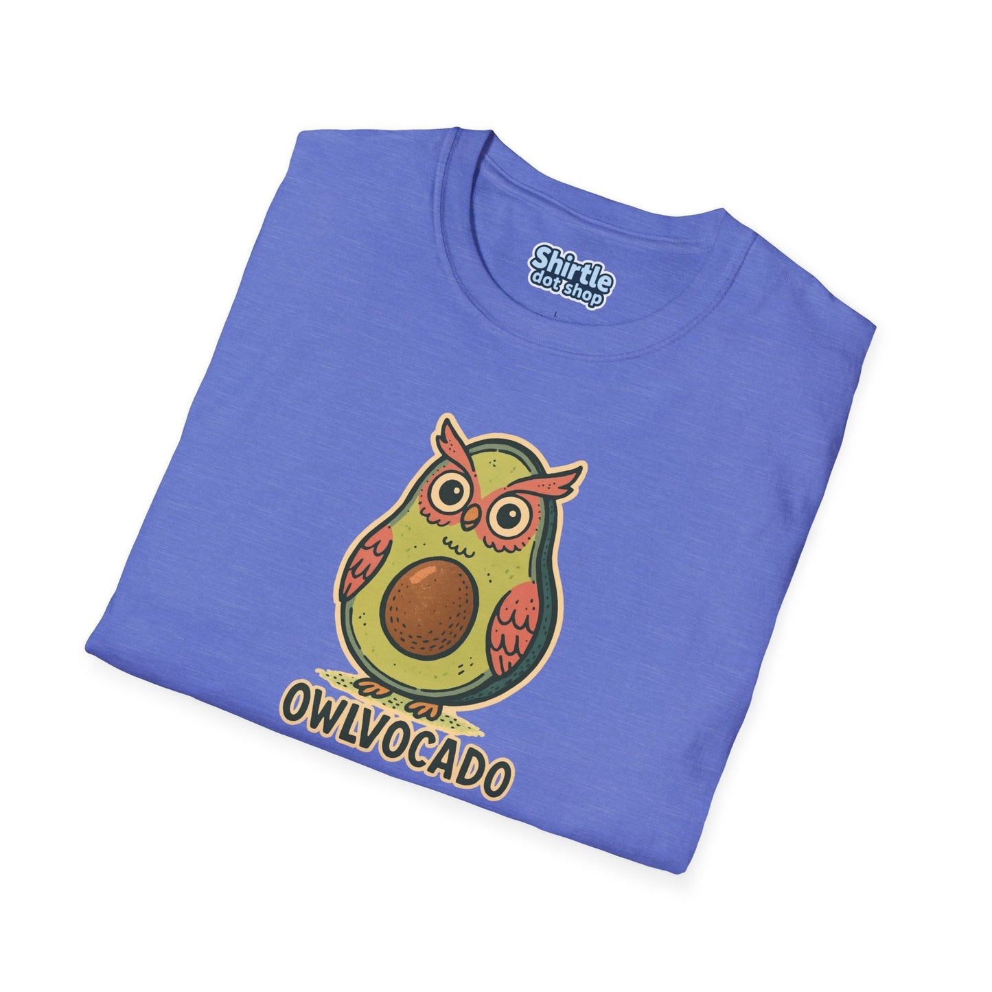 Owlvocado T-shirt*Folded*Heather Royal