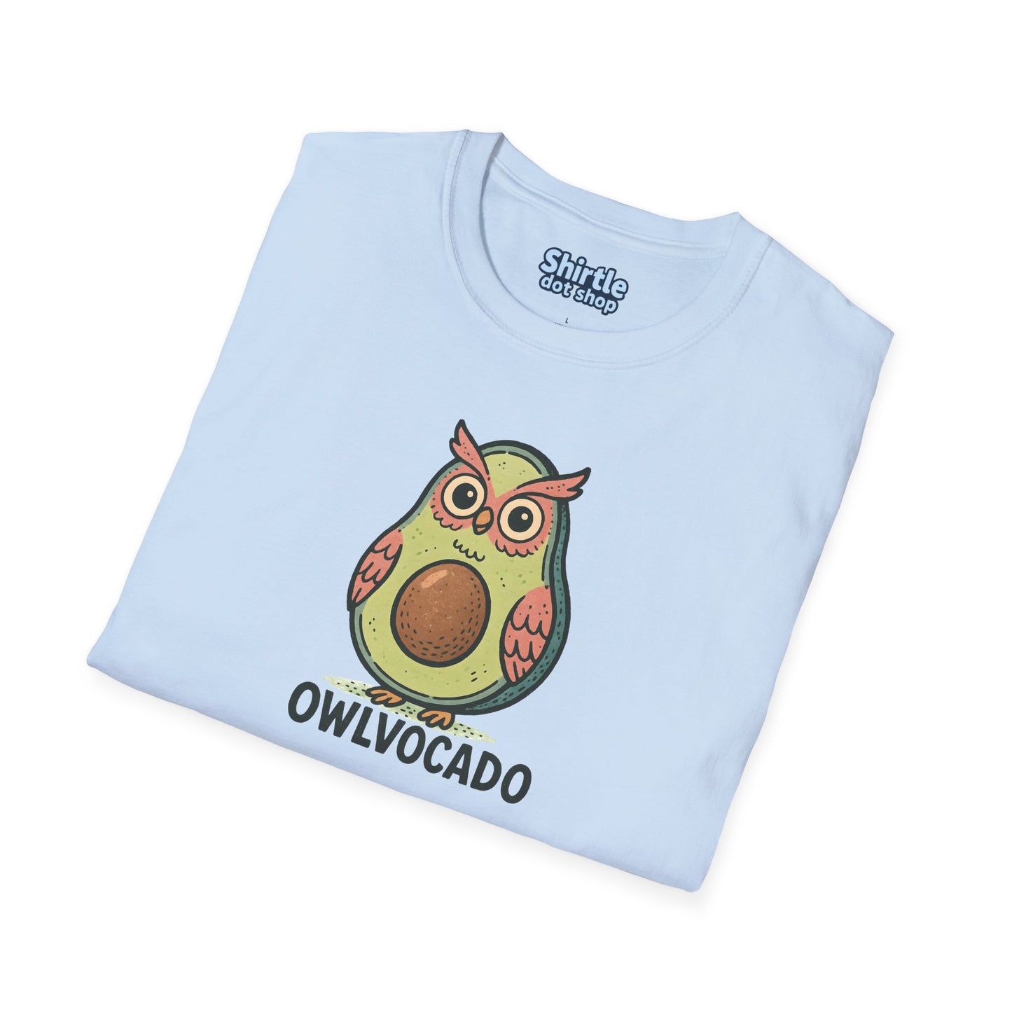 Owlvocado T-shirt*Folded*Light Blue