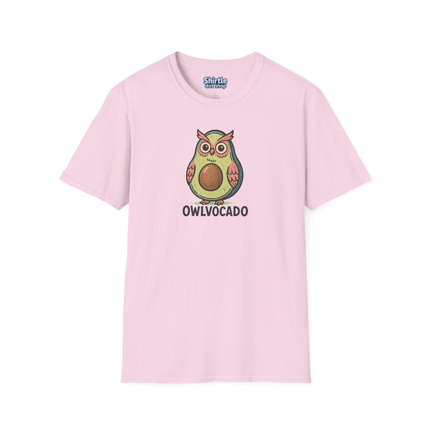 Owlvocado T-shirt*Flat*Light Pink