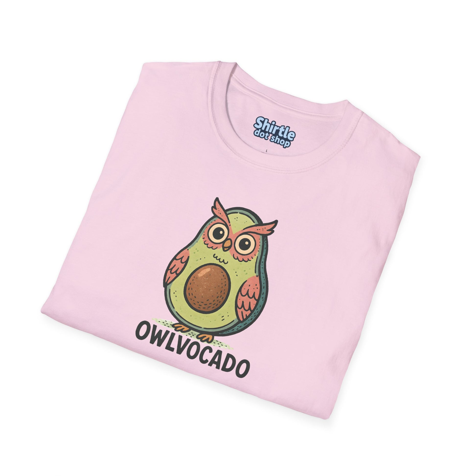 Owlvocado T-shirt*Folded*Light Pink