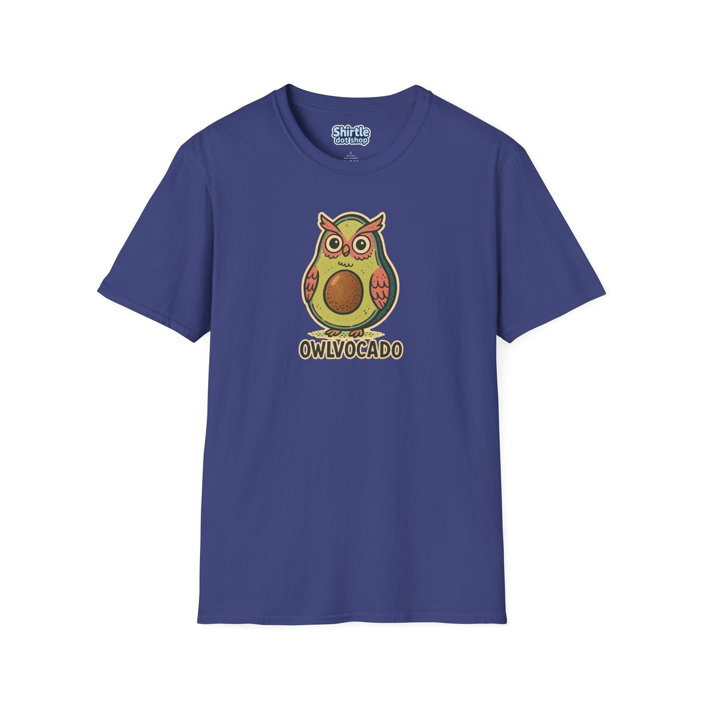 Owlvocado T-shirt*Flat*Metro Blue