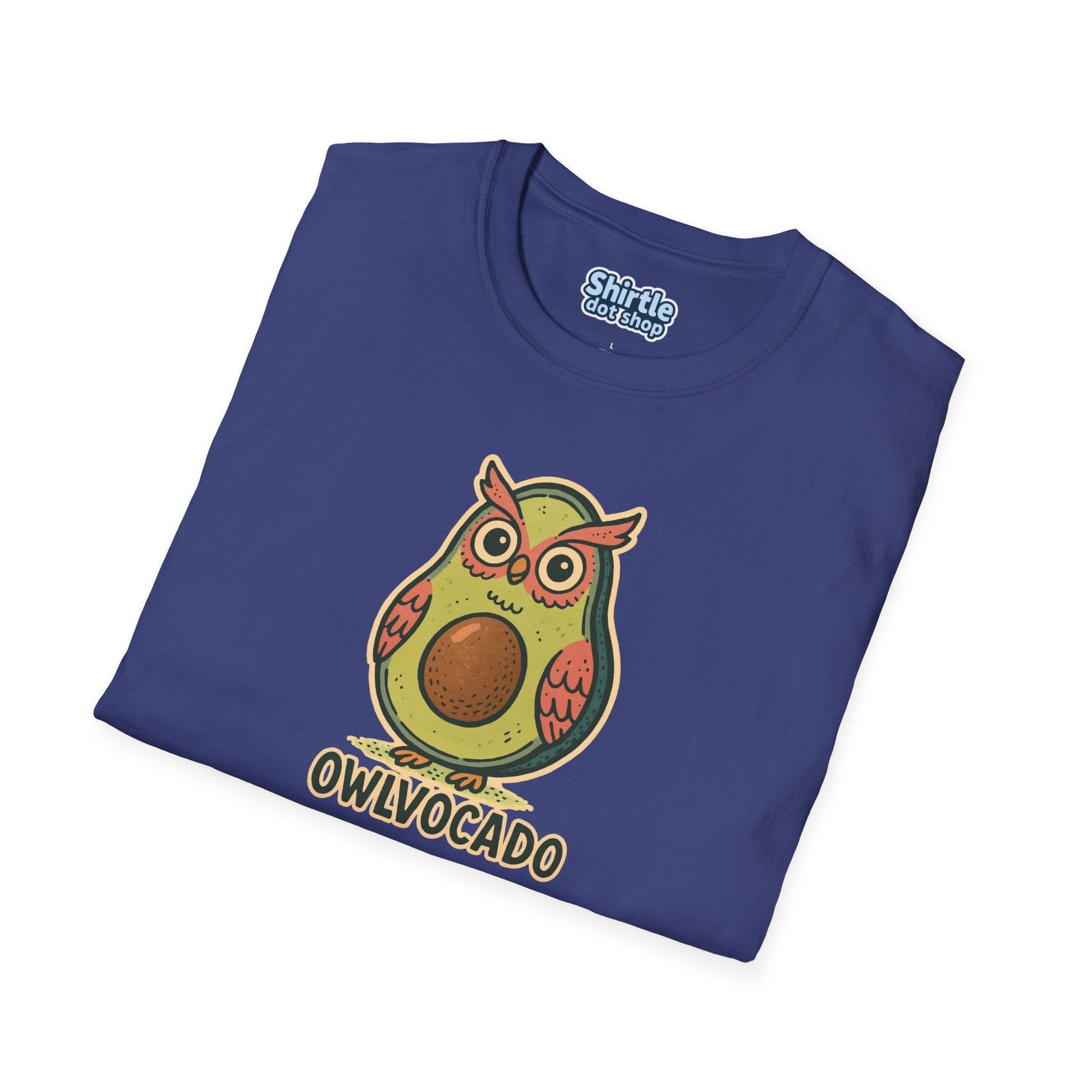 Owlvocado T-shirt*Folded*Metro Blue