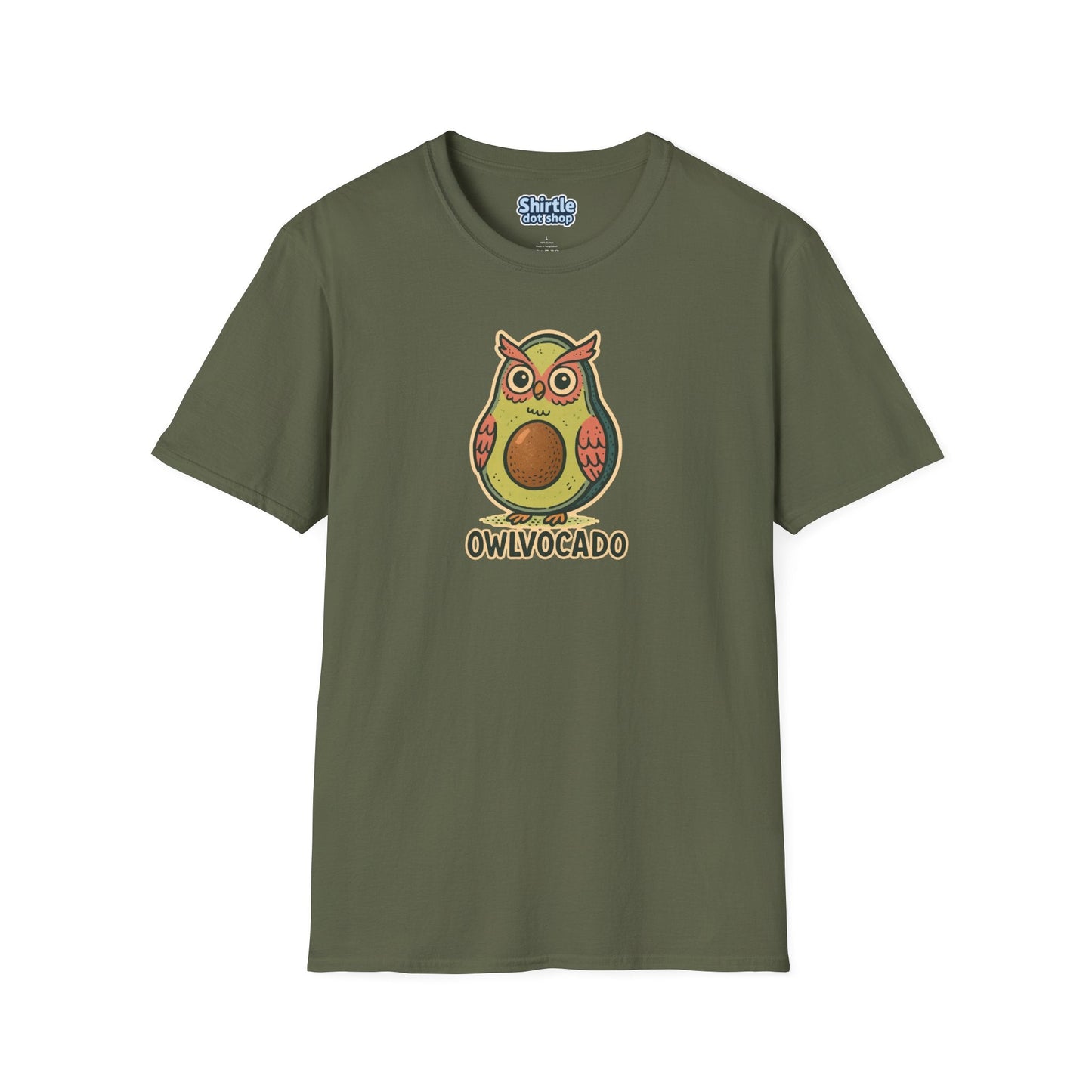 Owlvocado T-shirt*Flat*Military Green
