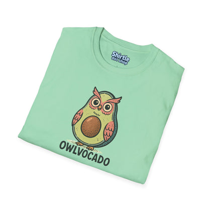 Owlvocado T-shirt*Folded*Mint Green