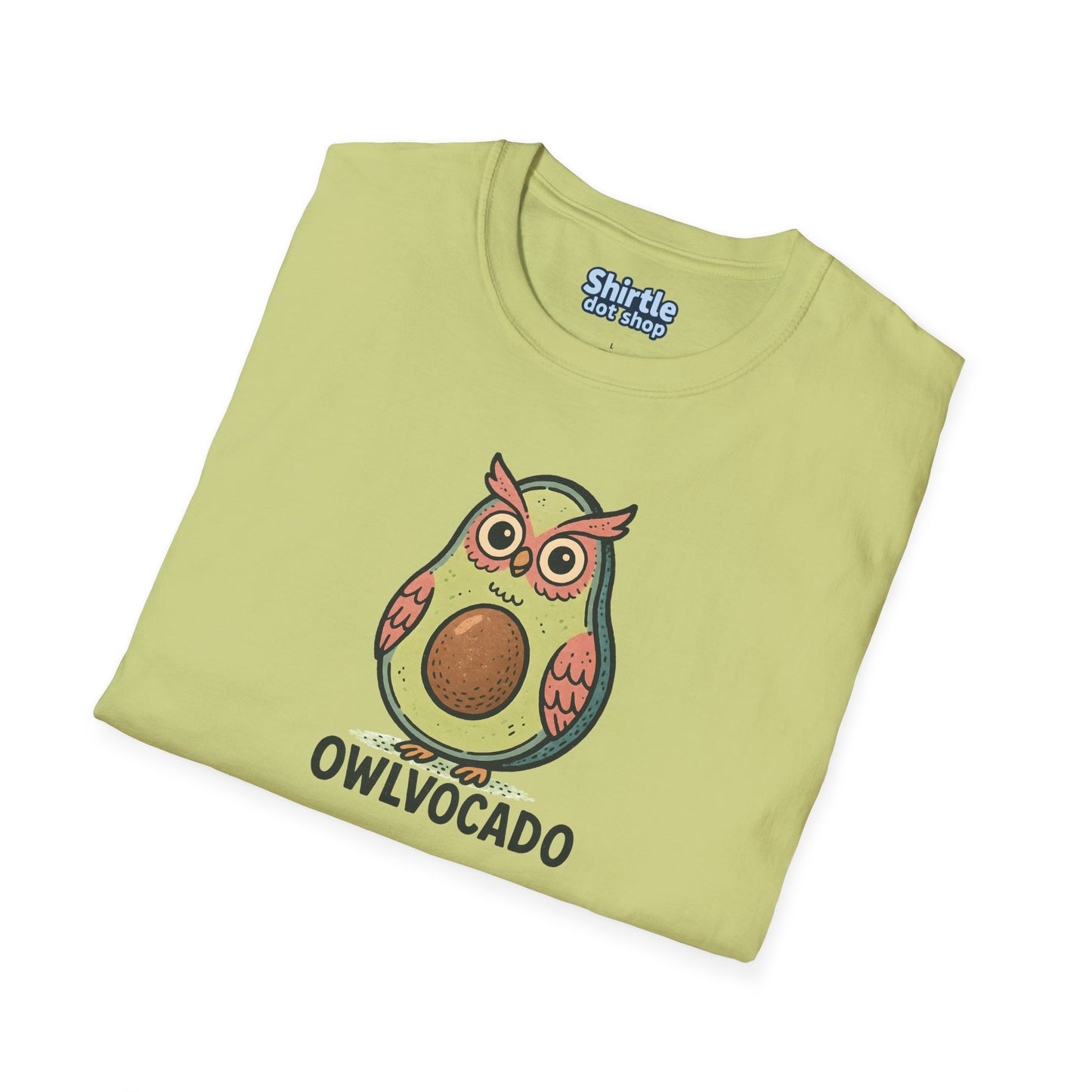 Owlvocado T-shirt*Folded*Pistachio