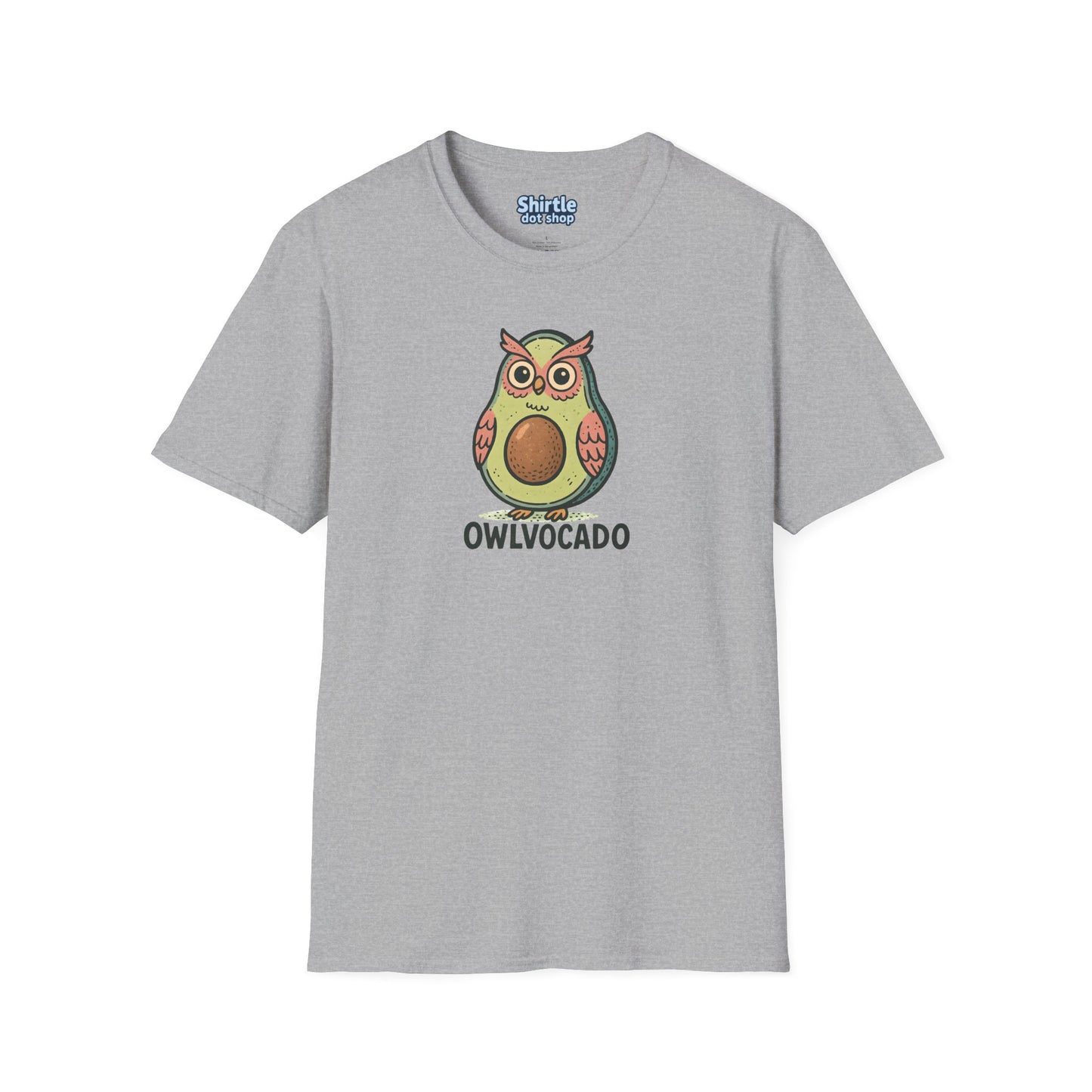 Owlvocado T-shirt*Flat*Sport Grey