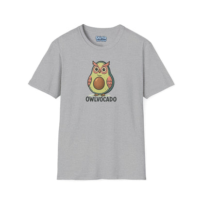 Owlvocado T-shirt*Flat*Sport Grey