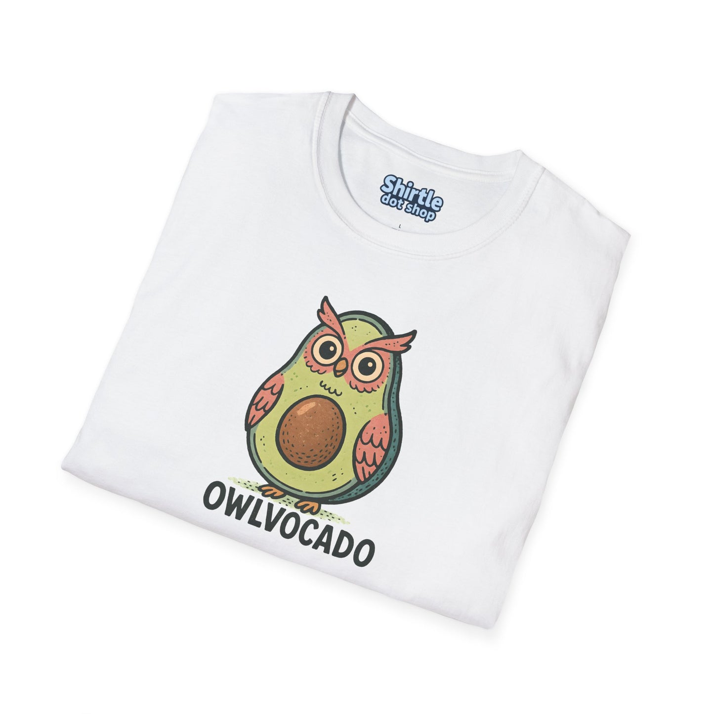 Owlvocado T-shirt*Folded*White