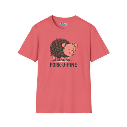 Pork-U-Pine T-shirt*Flat*Coral Silk