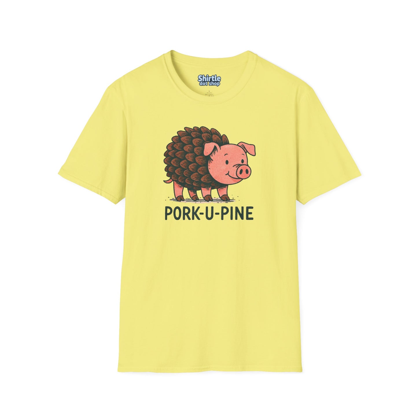 Pork-U-Pine T-shirt*Flat*Cornsilk