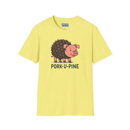 Pork-U-Pine T-shirt*Flat*Cornsilk