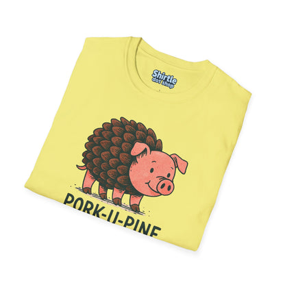 Pork-U-Pine T-shirt*Folded*Cornsilk