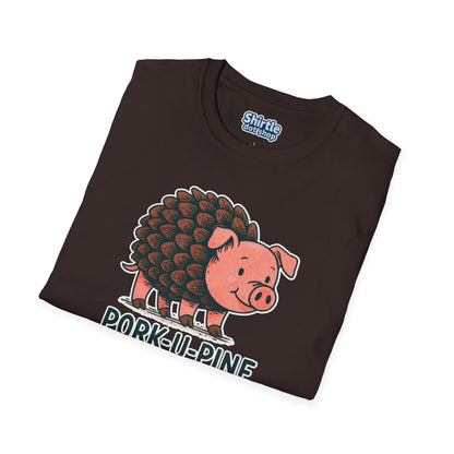 Pork-U-Pine T-shirt*Folded*Dark Chocolate