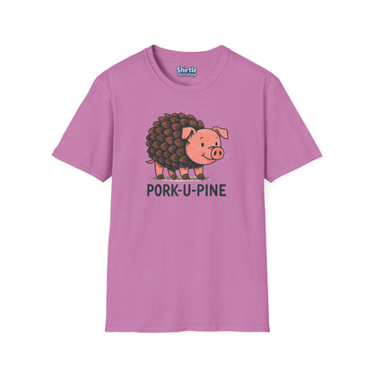 Pork-U-Pine T-shirt*Flat*Heather Radiant Orchid