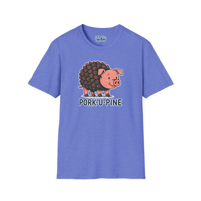 Pork-U-Pine T-shirt*Flat*Heather Royal