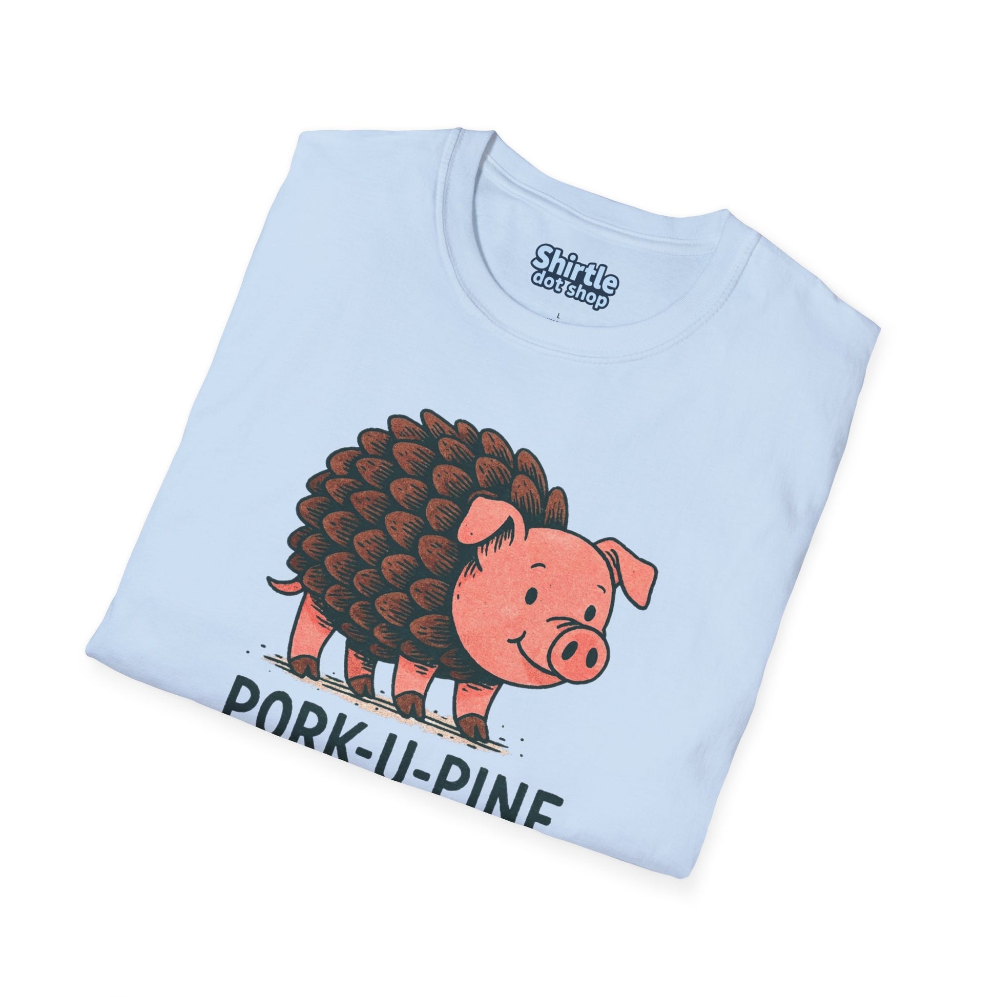 Pork-U-Pine T-shirt*Folded*Light Blue