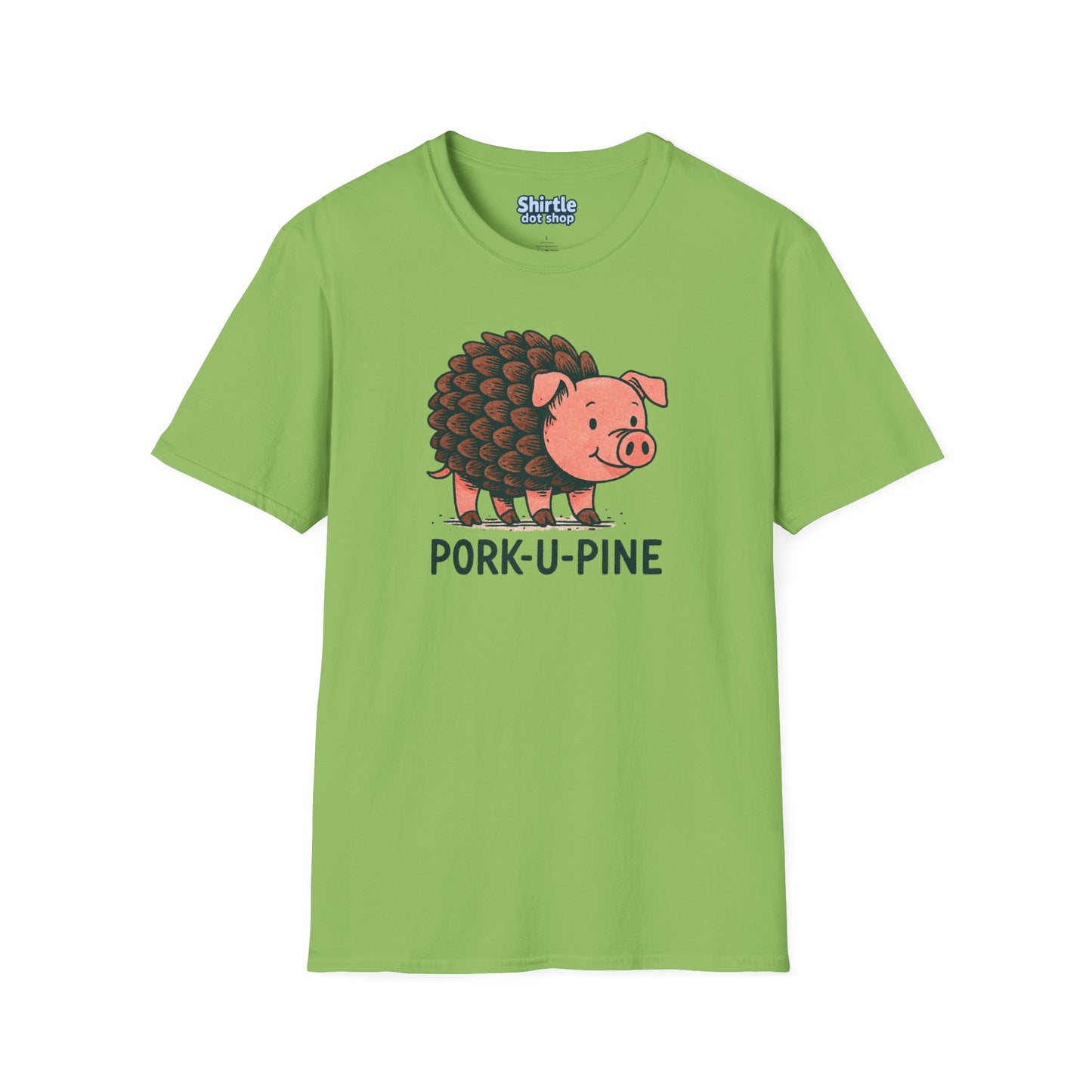 Pork-U-Pine T-shirt*Flat*Lime