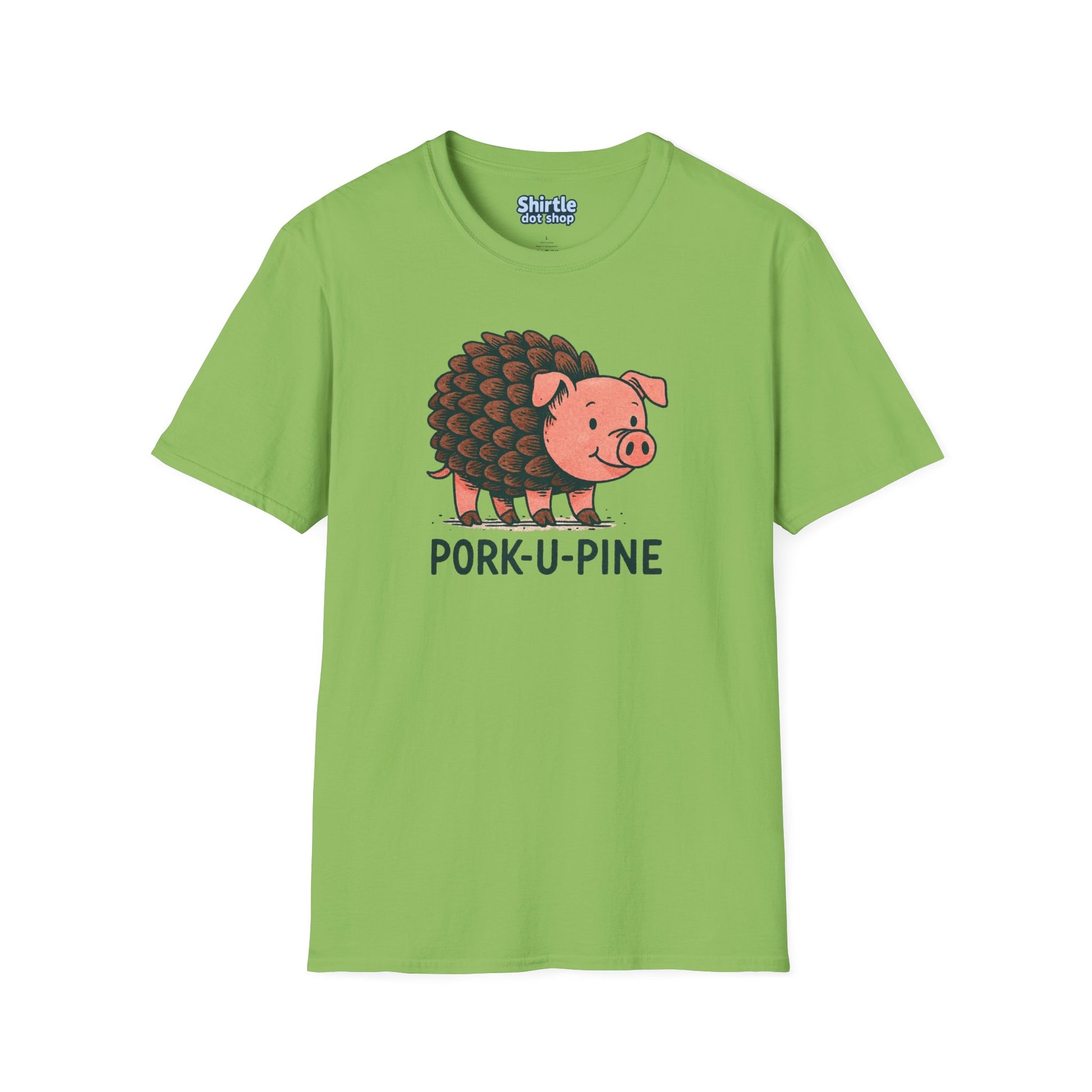 Pork-U-Pine T-shirt*Flat*Lime