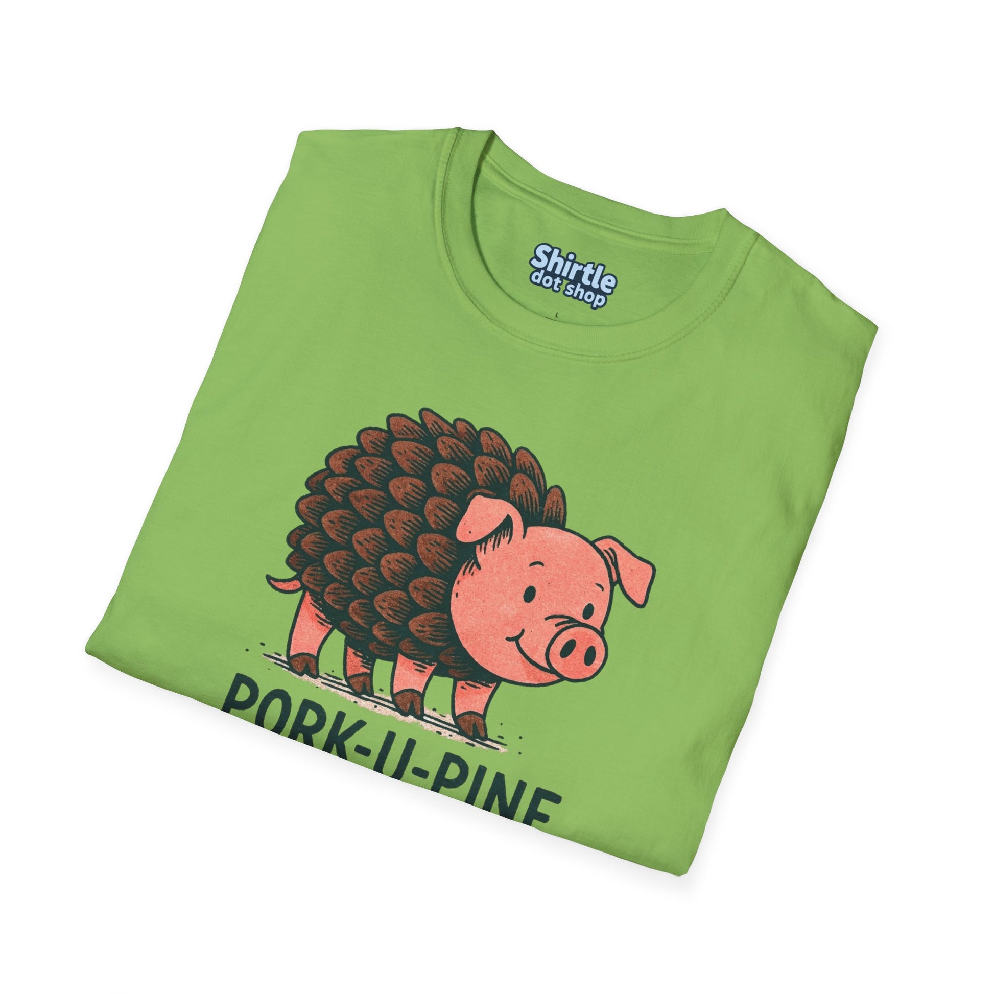 Pork-U-Pine T-shirt*Folded*Lime