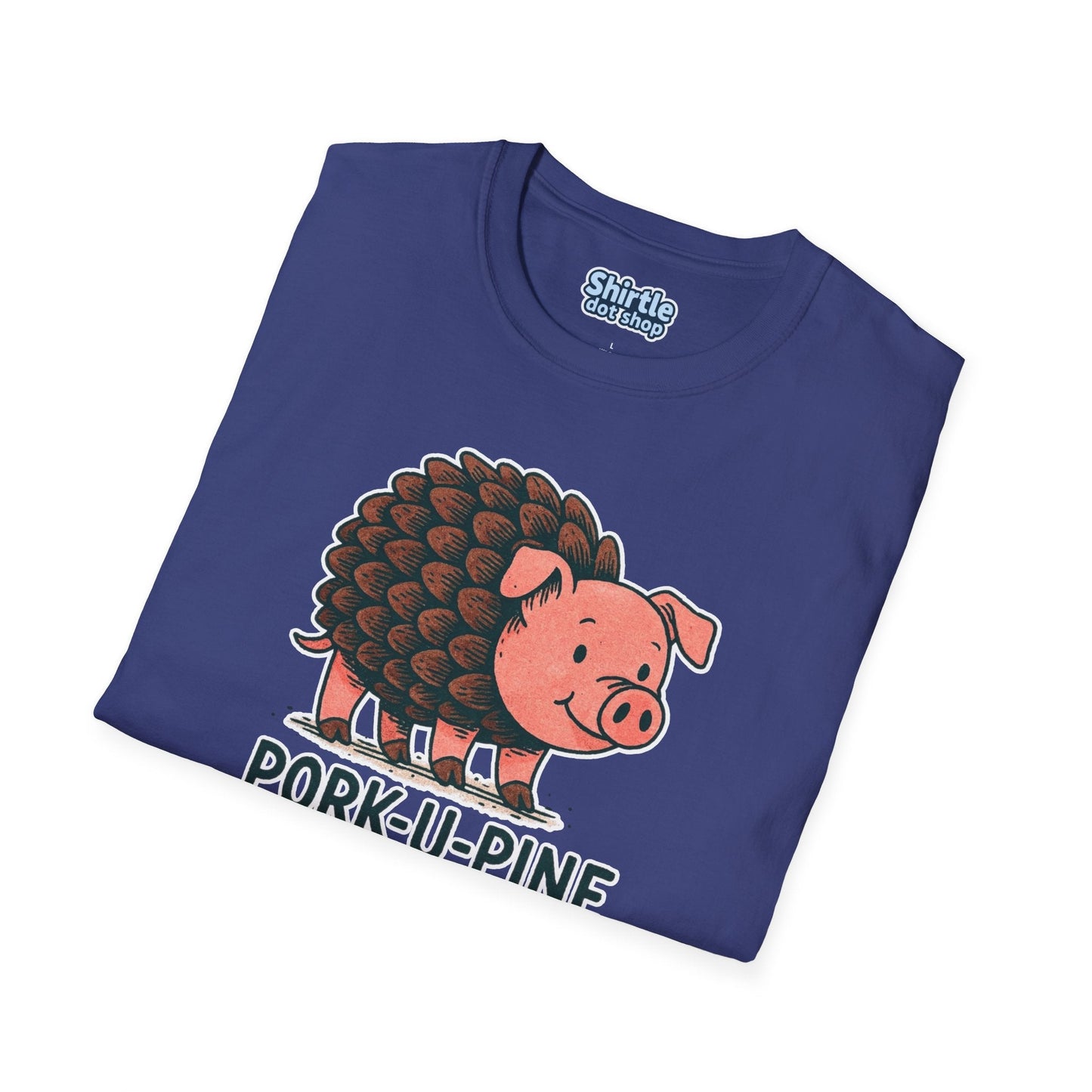 Pork-U-Pine T-shirt*Folded*Metro Blue