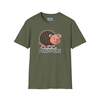 Pork-U-Pine T-shirt*Flat*Military Green