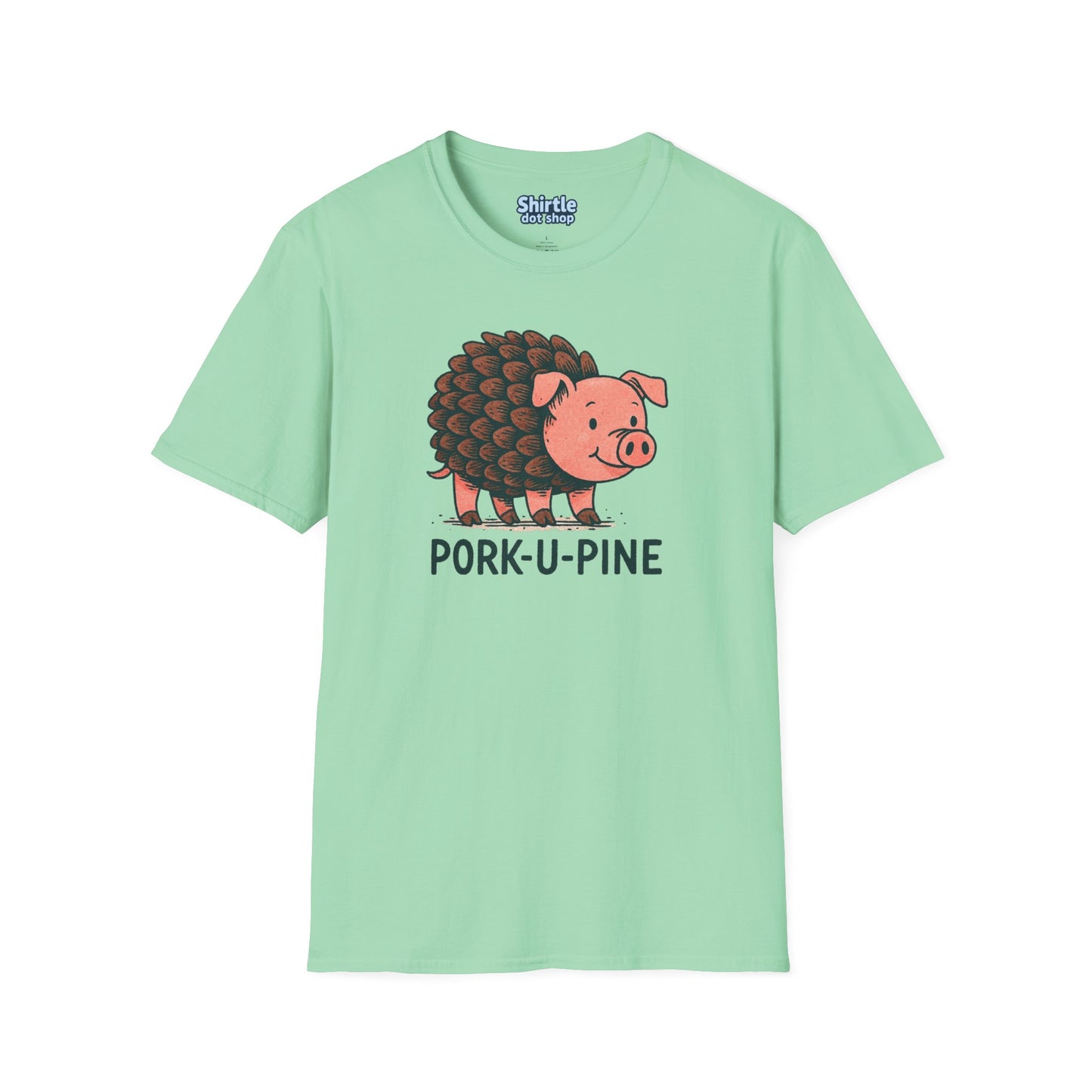 Pork-U-Pine T-shirt*Flat*Mint Green