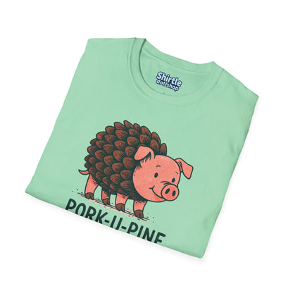 Pork-U-Pine T-shirt*Folded*Mint Green