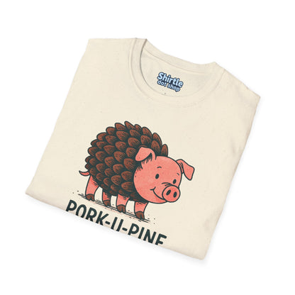 Pork-U-Pine T-shirt*Folded*Natural