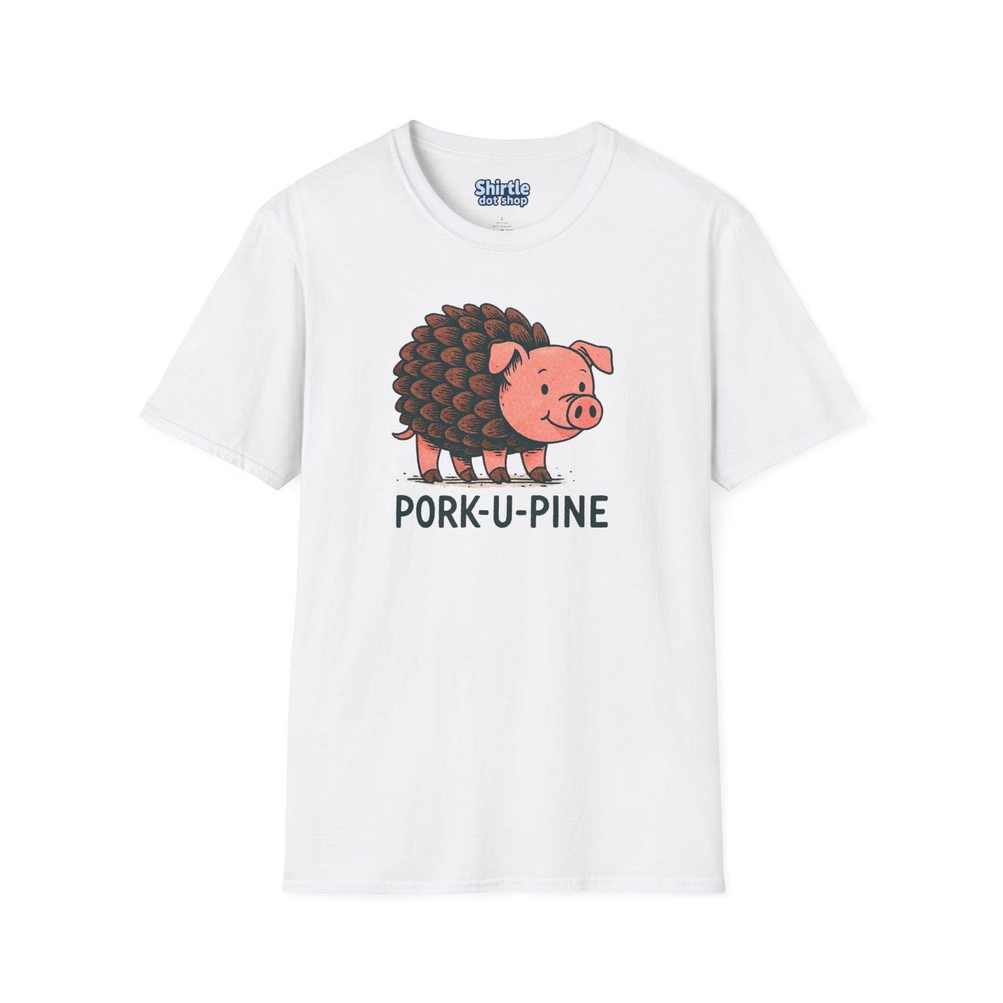 Pork-U-Pine T-shirt*Flat*White