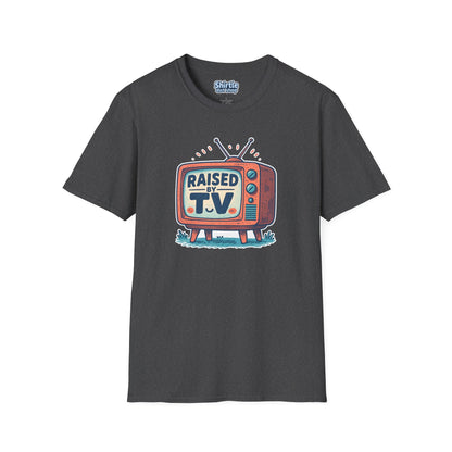 Raised by T.V. T-shirt*Flat*Dark Heather