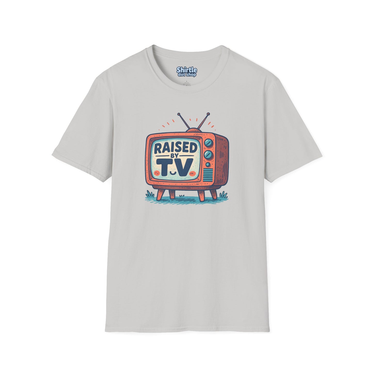 Raised by T.V. T-shirt*Flat*Ice Grey