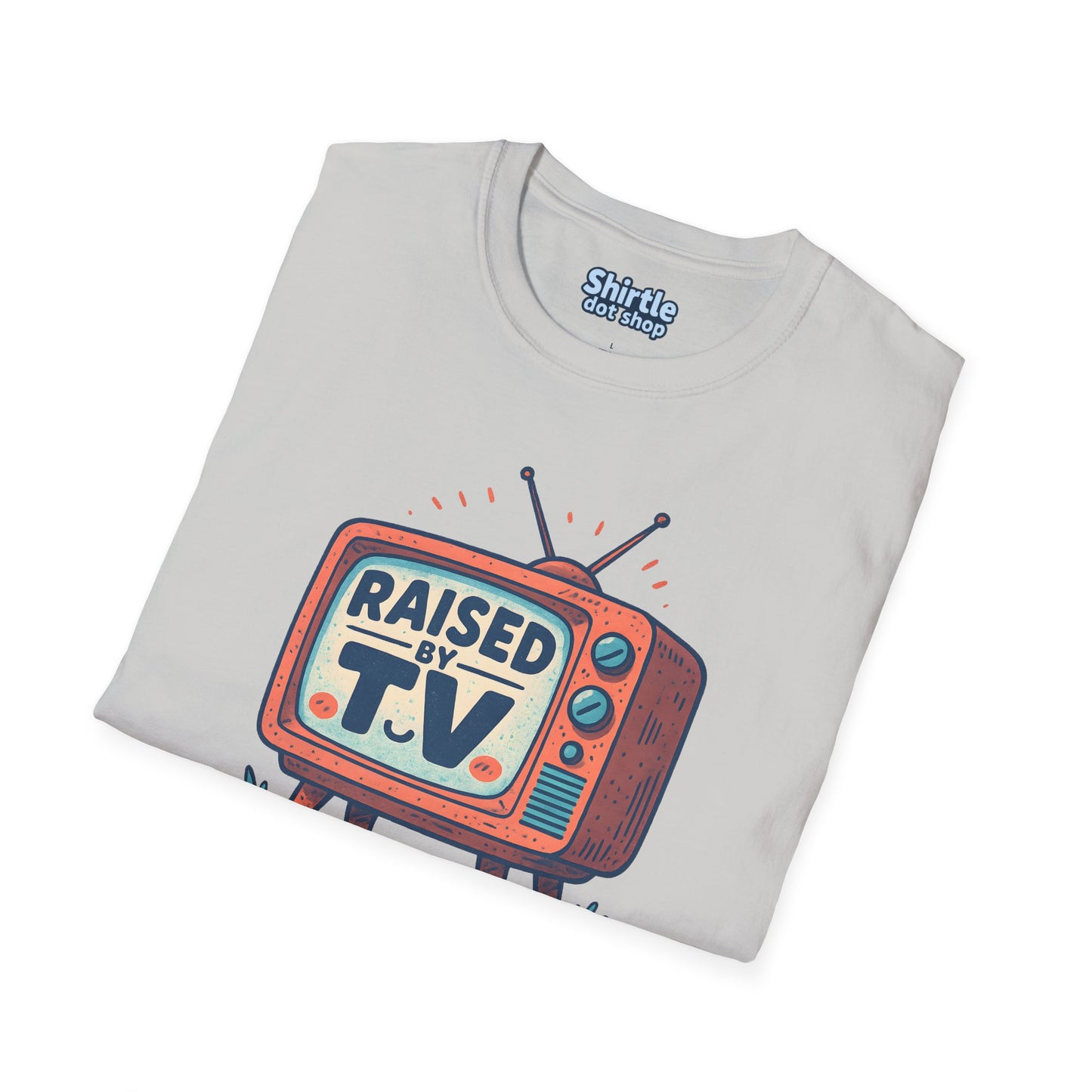 Raised by T.V. T-shirt*Folded*Ice Grey