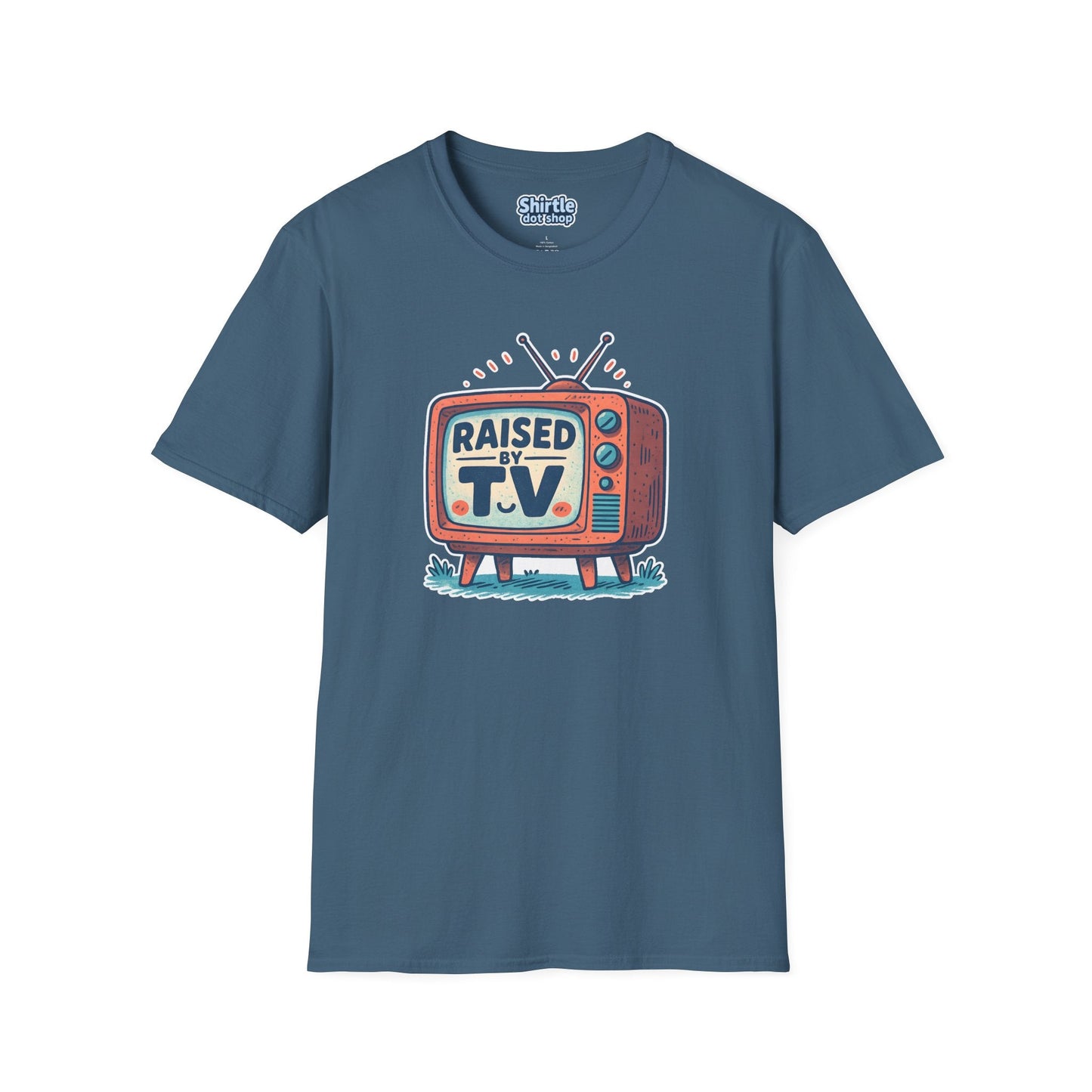 Raised by T.V. T-shirt*Flat*Indigo Blue