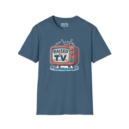 Raised by T.V. T-shirt*Flat*Indigo Blue