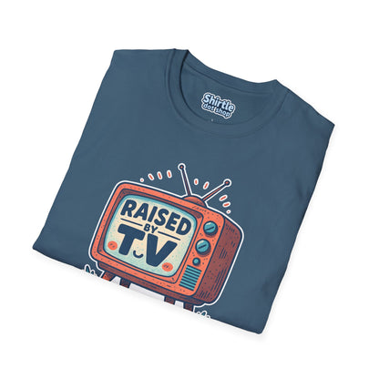 Raised by T.V. T-shirt*Folded*Indigo Blue