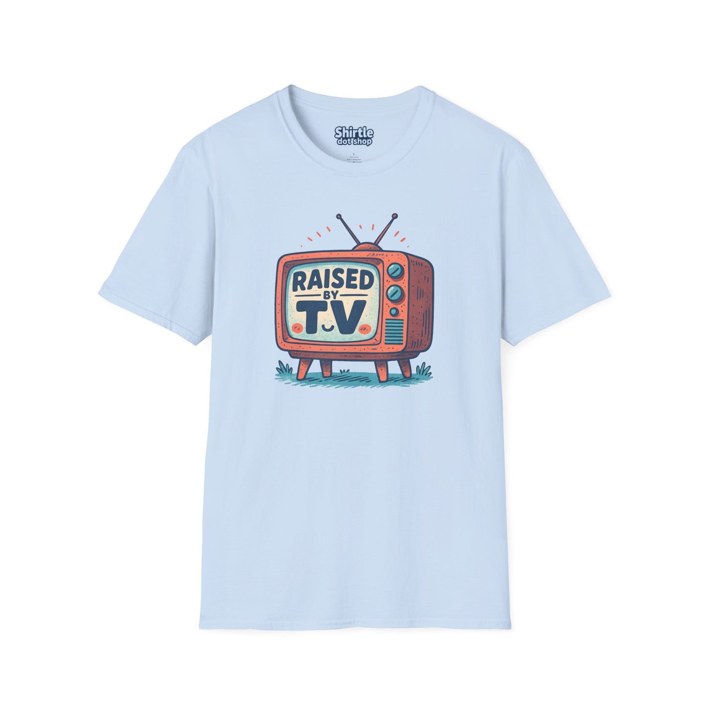 Raised by T.V. T-shirt*Flat*Light Blue