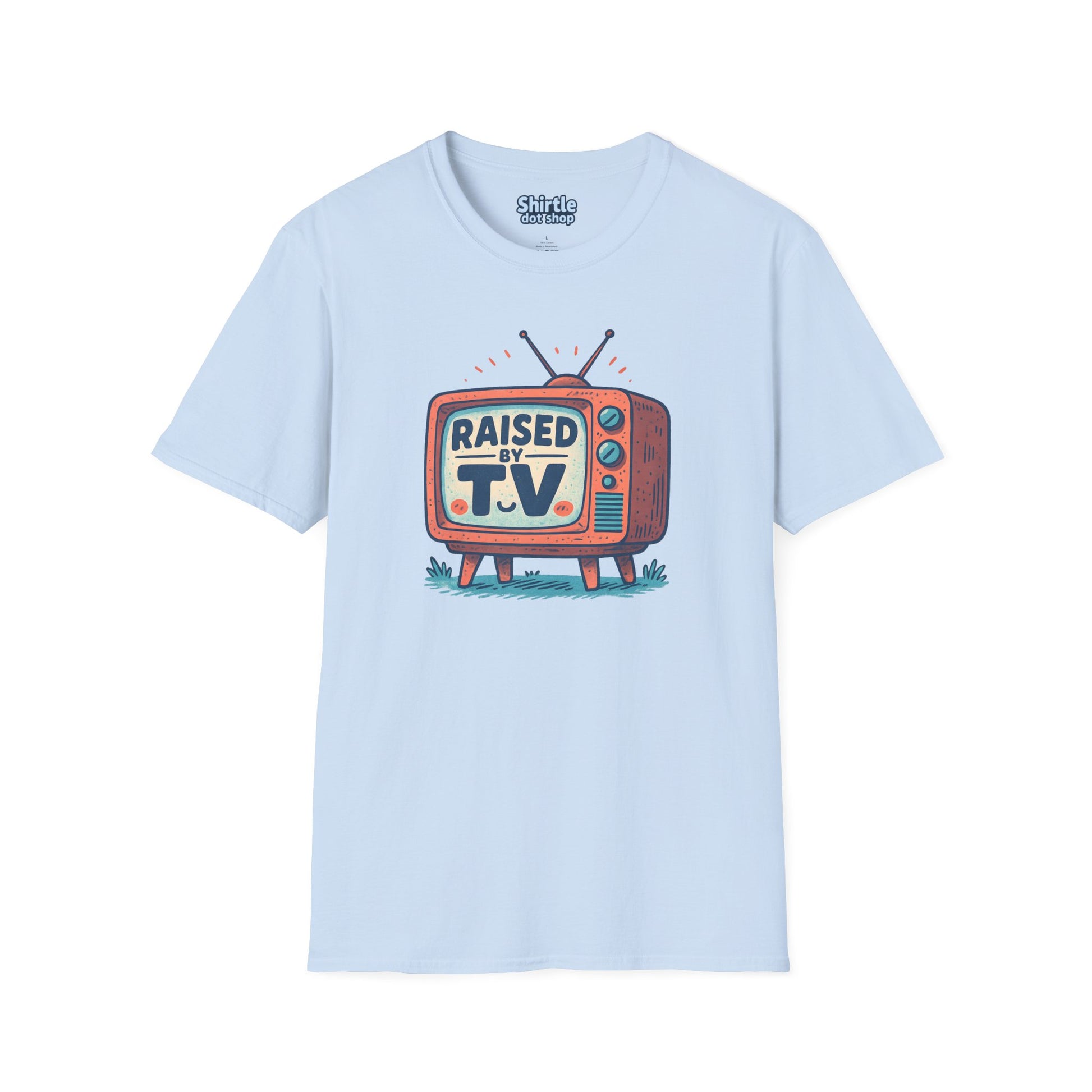 Raised by T.V. T-shirt*Flat*Light Blue