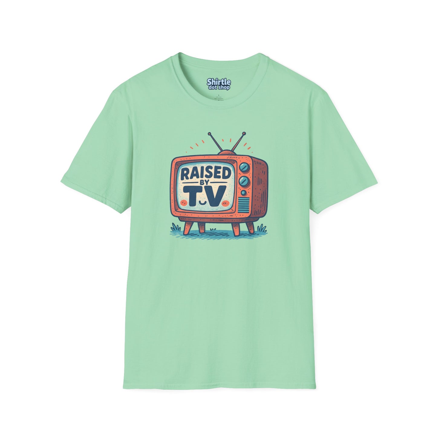 Raised by T.V. T-shirt*Flat*Mint Green